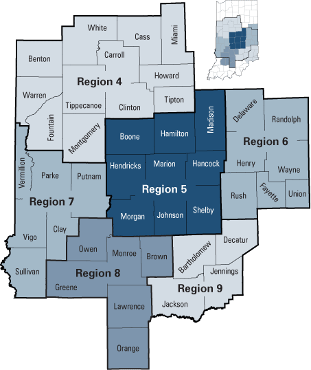 Figure 4: Central Indiana Region